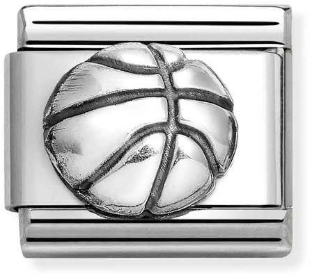 Bransoletka męska z piłką do koszykówki Composable NOMINATION czarna 155