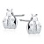Kolczyki srebro 925 biedronki z cyrkoniami srebrne Z1652E