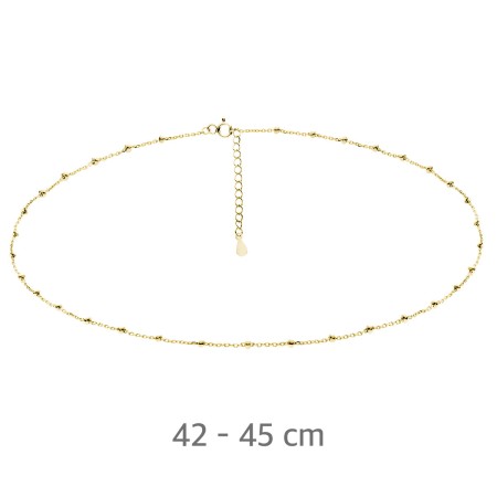 Łańcuszek srebro 925 42 cm złoty 30RD4N2G