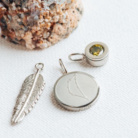 Zawieszka iXXXi średnia znak zodiaku Koziorożec srebrny C44102-03