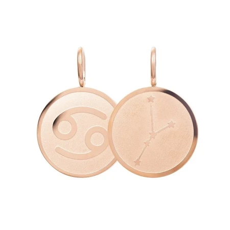 Zawieszka iXXXi średnia znak zodiaku Rak różowe złoto C44108-02