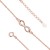 Bransoletka srebro 925 nieskończoność cyrkonie rosegold Z1107B_RG
