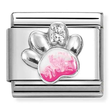 Przejdź do produktu Nomination Element Link Silver 925 Różowa łapka z cyrkonią 330321/13