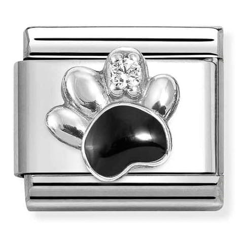 Przejdź do produktu Nomination Element Link Silver 925 Czarna łapka z cyrkonią 330321/12