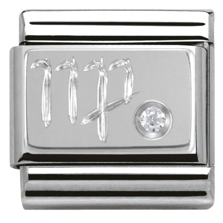 Znak zodiaku Nomination "Panna" z cyrkonią