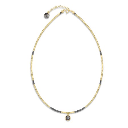 Naszyjnik Spark Yucca Silver Night złoty