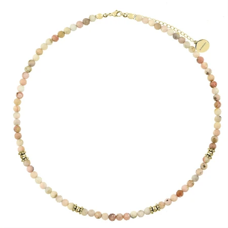 Naszyjnik Manoki choker z różowymi opalami WA770GO