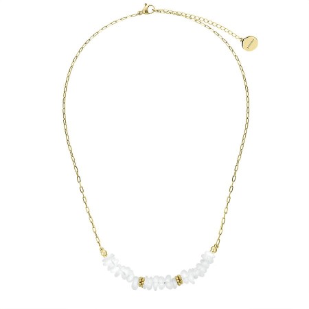 Naszyjnik Manoki z nieregularnym kamieniem księżycowym WA773GW