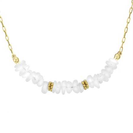 Naszyjnik Manoki z nieregularnym kamieniem księżycowym WA773GW