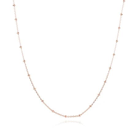 Łańcuszek srebro 925 42 cm rosegold