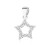 Zawieszka srebro 925 gwiazdka z cyrkoniami srebrna