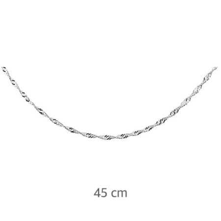 Łańcuszek srebro 925 singapur 45 cm srebrny