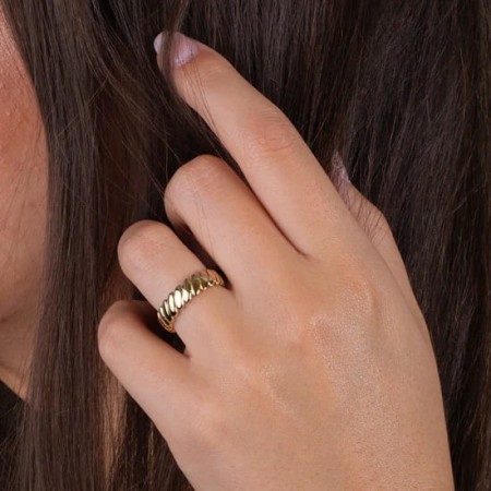 Ring Melano FR63 złoty