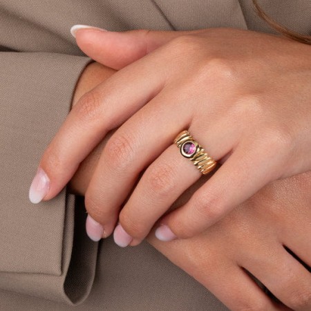 Pierścionek Melano Vivid VR34 złoty