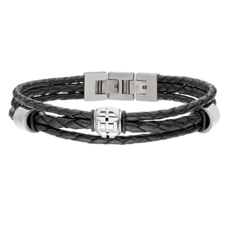 Bransoletka męska pleciona Manoki BA1032S