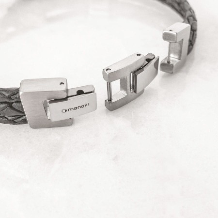 Bransoletka męska pleciona Manoki BA1032S