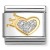 Nomination Element 18K Brokatowe serce z koroną Gold