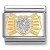 Nomination Element 18K Brokatowe serce z kokardką Gold