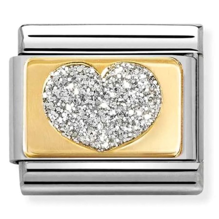 Nomination Element 18K Brokatowe serce Gold