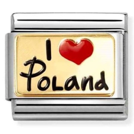 Nomination Element 18K Kocham Polskę Gold