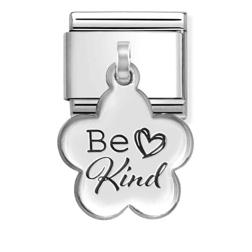 Przejdź do produktu Nomination Element Link Silver 925 Zawieszka kwiat z grawerem Be Kind