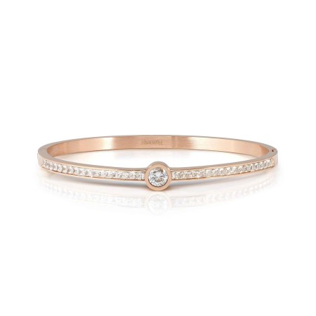Bransoletka Nomination Pretty Bangles biała cyrkonia rosegold M