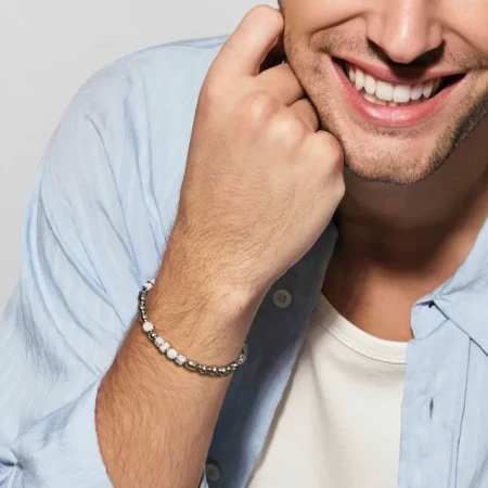 Bransoletka Nomination Instinctstyle Sea Edition biały turkus rozmiar L