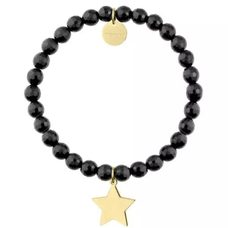 Bransoletka z onyksu z gwiazdką Manoki BA1104G-4