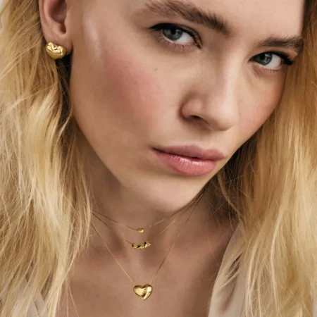 Naszyjnik Nomination Armonica duże serce złoty