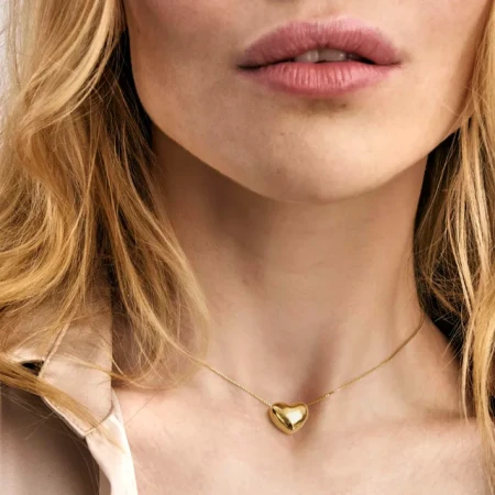 Naszyjnik Nomination Armonica duże serce złoty