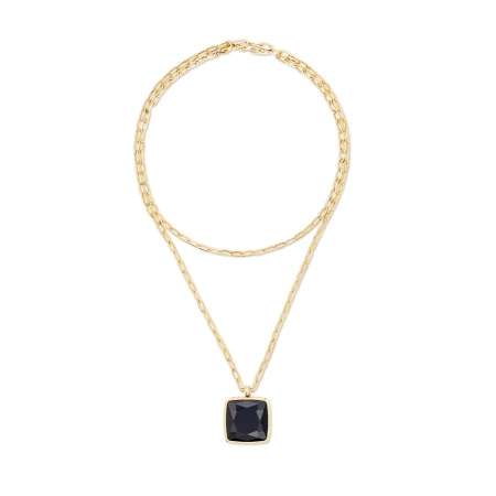 Naszyjnik Coeur de Lion Amulet Onyx czarny/złoty