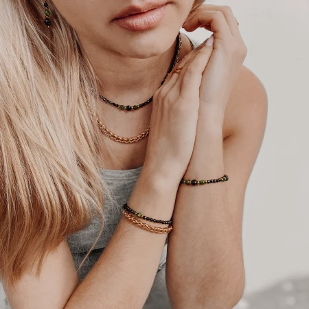 Bransoletka gruby łańcuch Manoki BA1151G