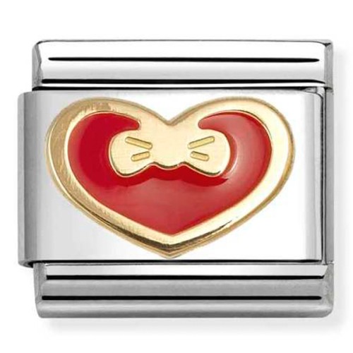 Przejdź do produktu Nomination Element 18K Czerwone serce z muszką Gold