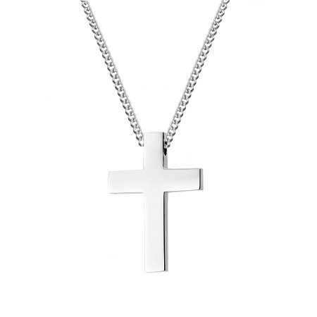 Naszyjnik męski z krzyżem Manoki WA473