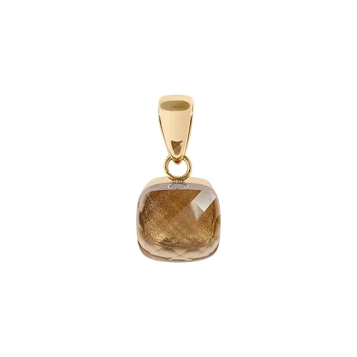 Przejdź do produktu Zawieszka QUDO Firenze Smoked Topaz złota
