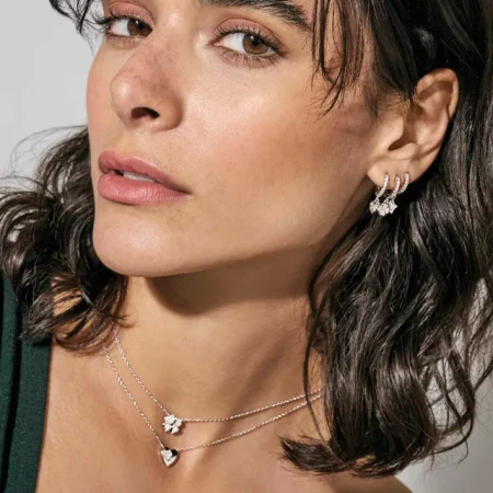 Naszyjnik Nomination Petit Sparkle koniczyna z cyrkoniami złoty