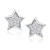 Kolczyki srebro 925 gwiazdki z cyrkoniami srebrne