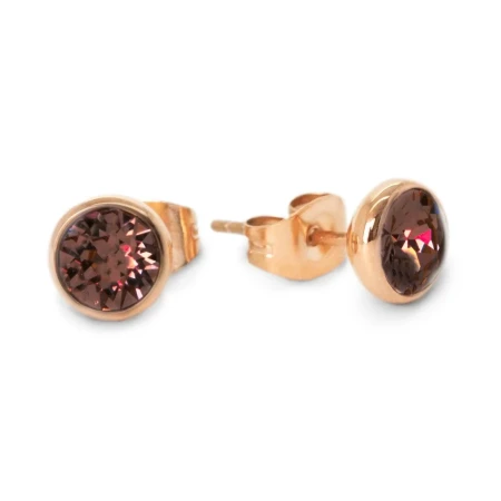 Kolczyki Melano FE35 rosegold Coffee