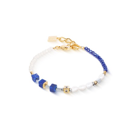 Bransoletka Coeur de Lion Princess Fusion Pearls lapis lazuli