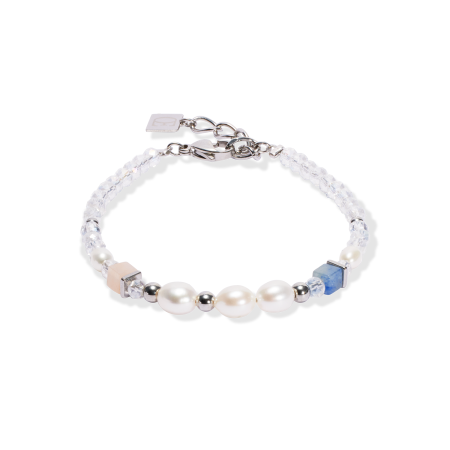 Bransoletka Coeur de Lion Cosmic Pearls pastelowa/srebrna