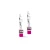 Kolczyki Coeur de Lion Iconic Lite magenta/srebrny