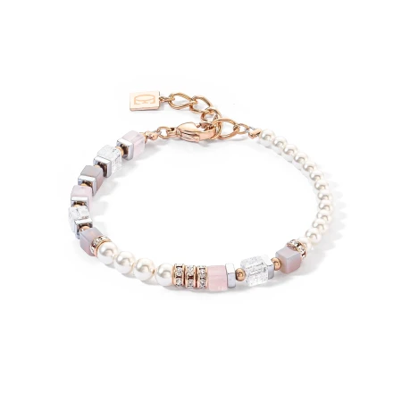 Bransoletka Coeur de Lion Precious Fusion Offset różowa/rosegold
