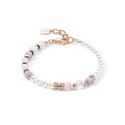 Przejdź do produktu Bransoletka Coeur de Lion Precious Fusion Offset różowa/rosegold