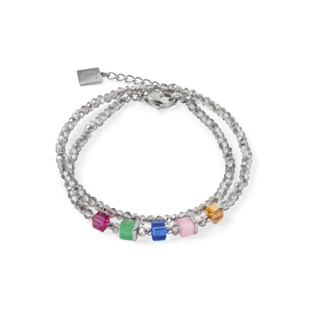 Bransoletka Coeur de Lion Joyful Colours multikolor/srebrna