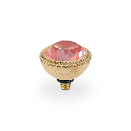 Oczko QUDO Fabero Crystal Maroon Ignite złote
