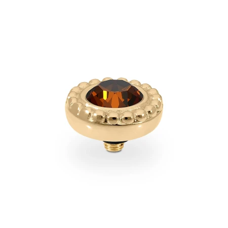 Oczko QUDO Ghiare Smoked Amber złote