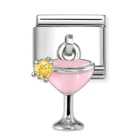 Nomination Element Charms Koktail z żółtą cyrkonią Silver 925