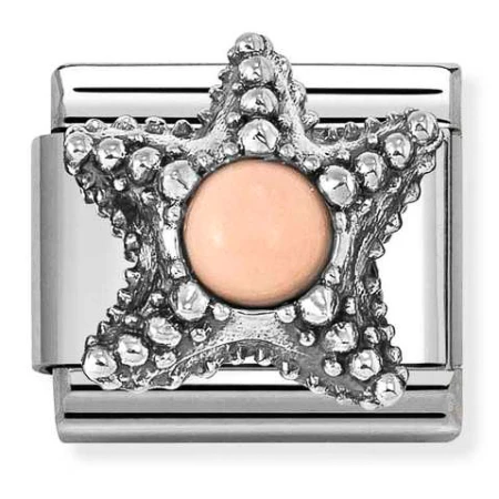 Nomination Element Rozgwiazda z różowym opalem Silver 925