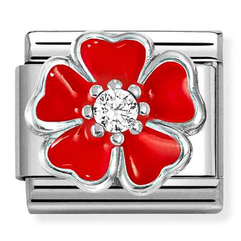 Przejdź do produktu Nomination Element Czerwony kwiatek Silver 925