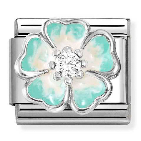 Przejdź do produktu Nomination Element Zielony pastelowy kwiatek Silver 925